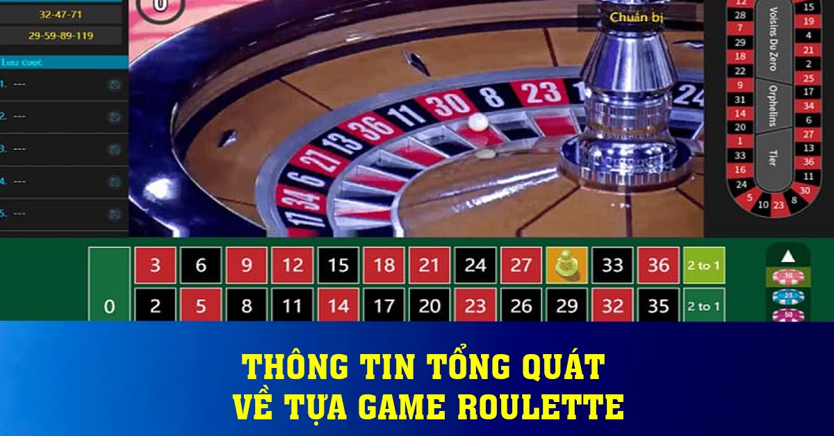 Thông tin tổng quát về Tựa game Roulette